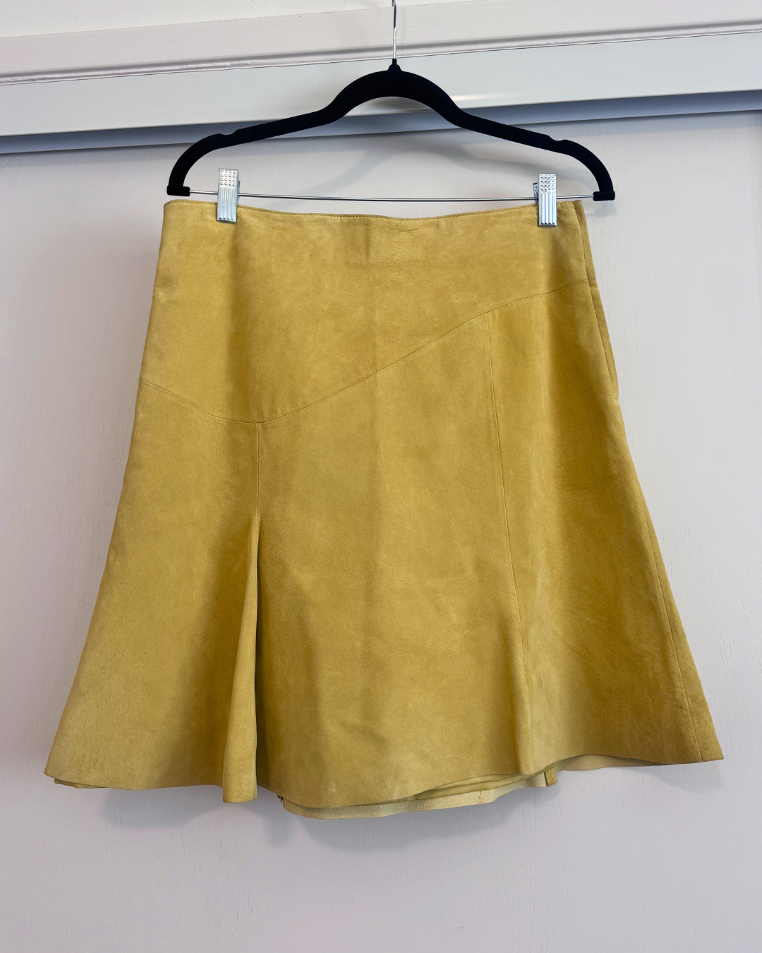 Vintage Danier Mustard Suede Skirt