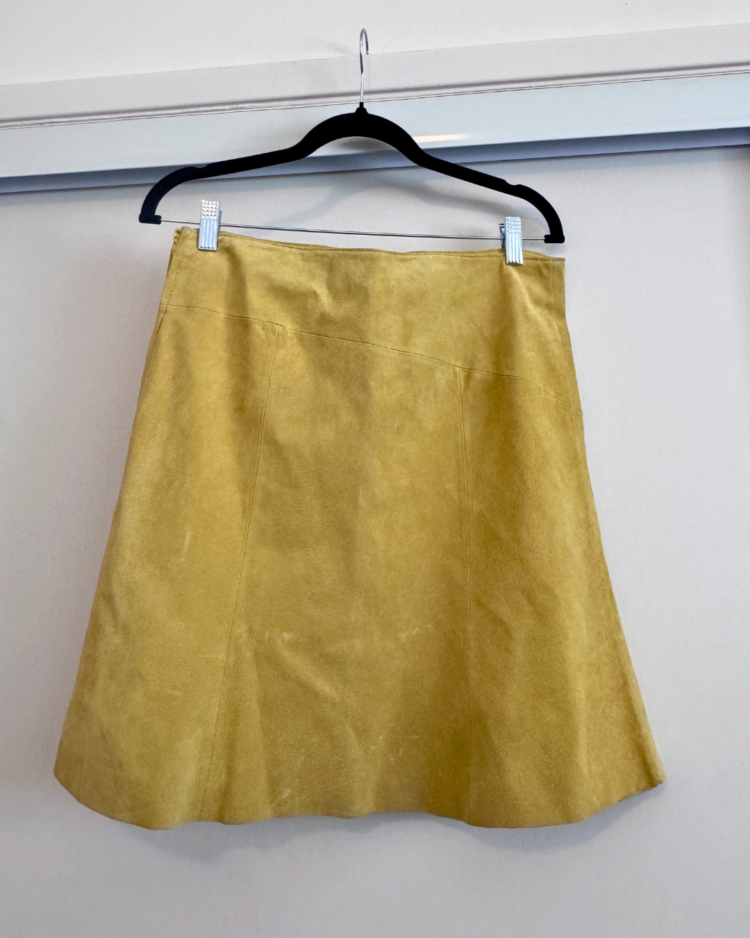 Vintage Danier Mustard Suede Skirt
