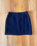 Vintage BCBG Women's Black Mini Skirt - Size 4