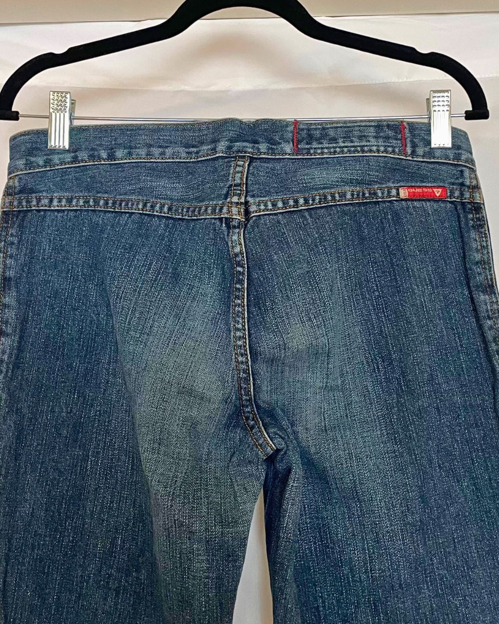 Vintage Guess Lace-Up Flare Jeans – Size 27