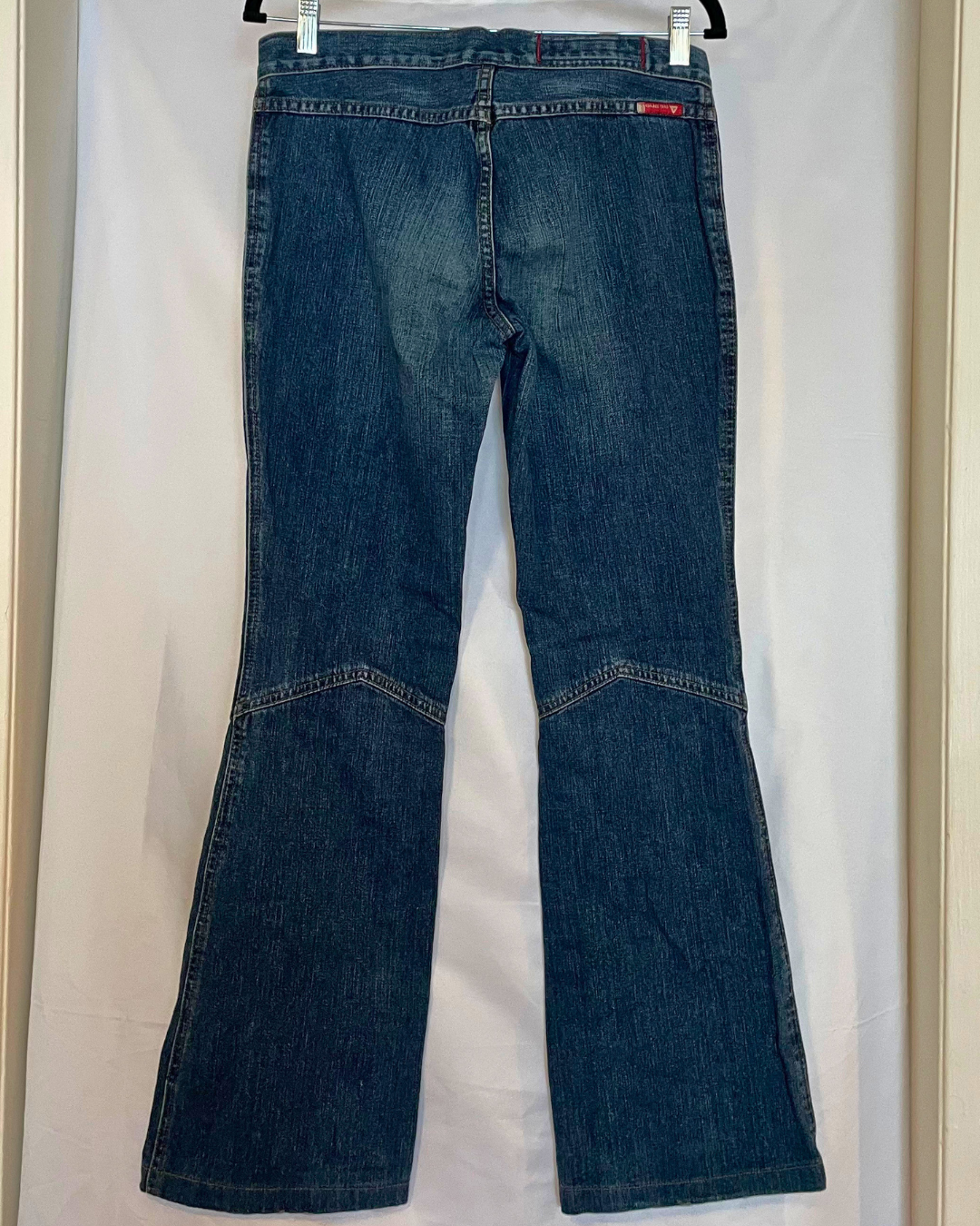 Vintage Guess Lace-Up Flare Jeans – Size 27