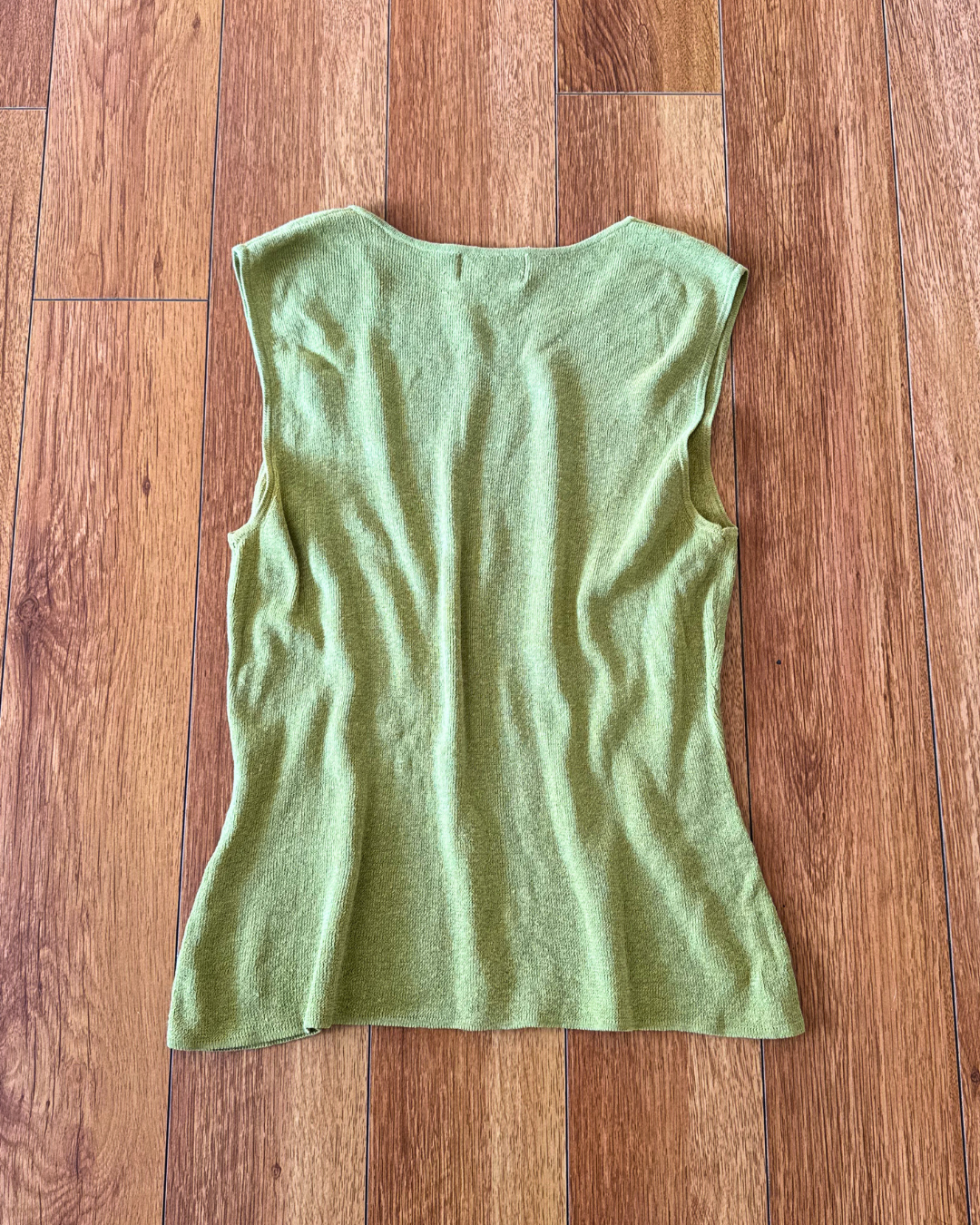 Vintage Chico’s Design Pale Green Shimmer Tank Top - Size 1 (fits like M)