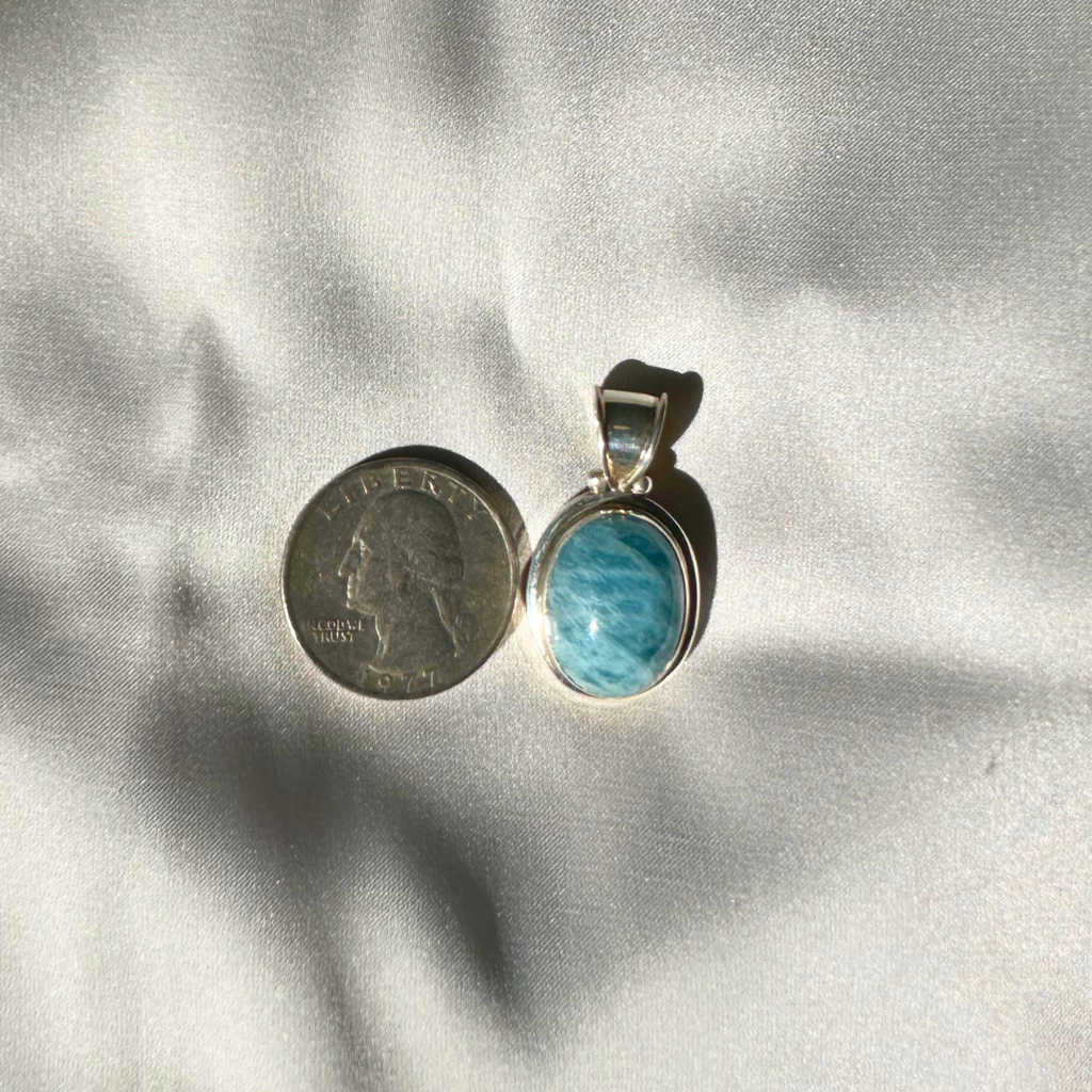 Sterling Silver & Aquamarine Pendant
