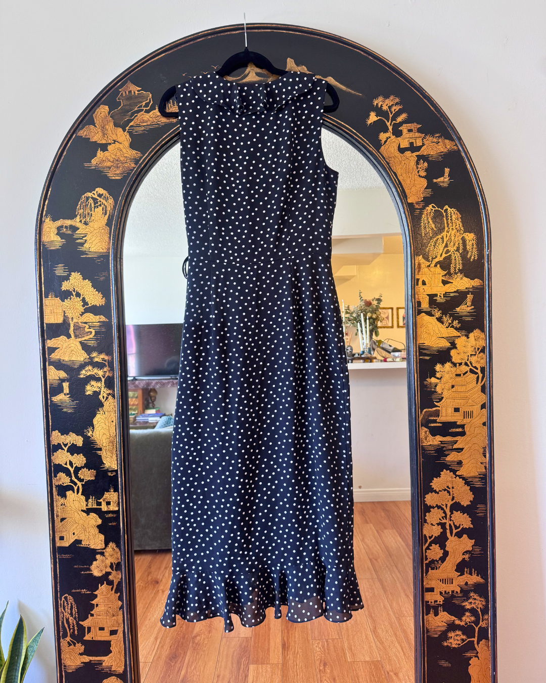 Vintage Lois Snyder Dani Max Polka Dot Wrap Dress – Size 12