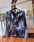 Vintage Coldwater Creek Floral Ruffle Blouse – Petite Medium