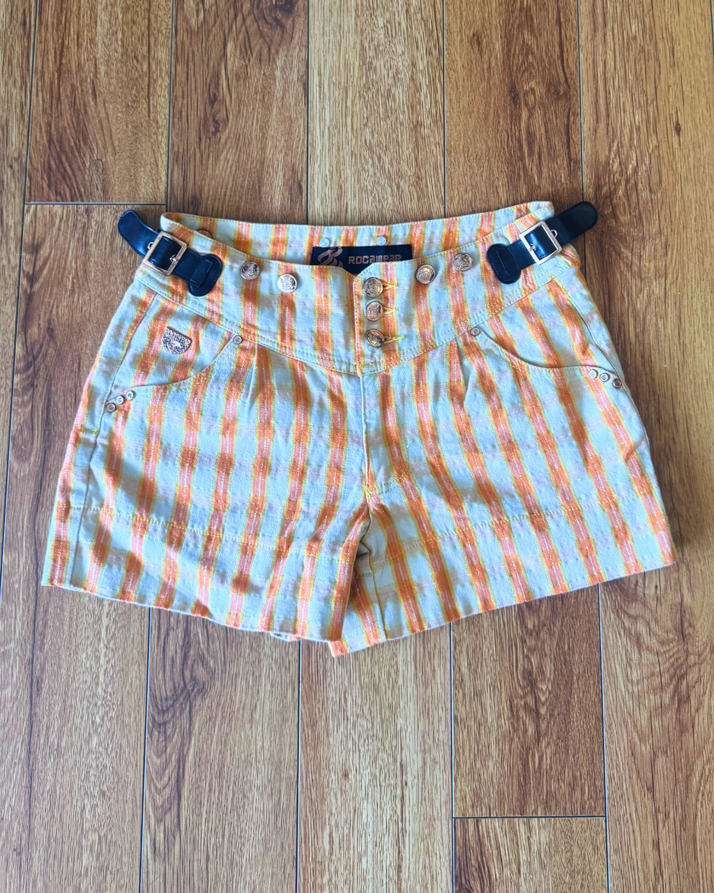 Vintage Rocawear Orange Denim Shorts – Size 5