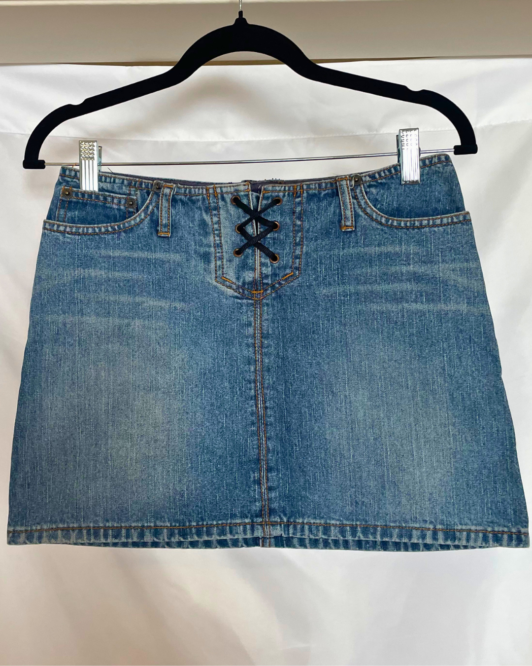 Vintage Abercrombie & Fitch Denim Mini Skirt – Size 0