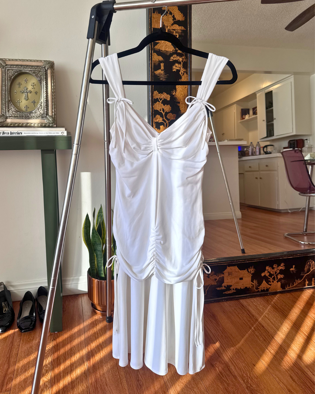 Vintage Laundry by Shelli Segal Ruched Midi Dress – Size 4