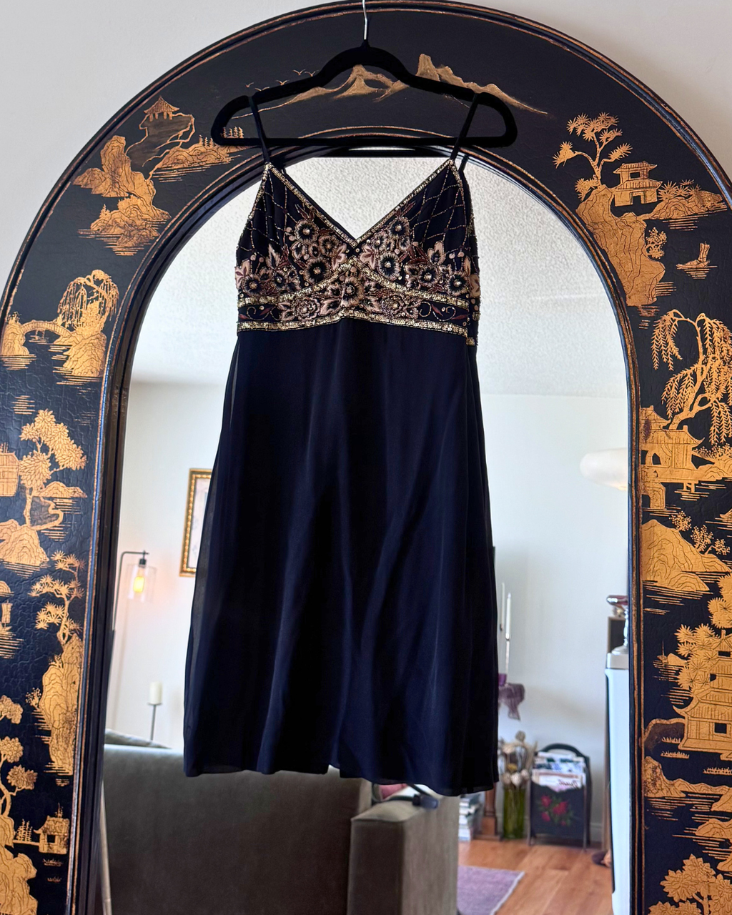 Sue Wong Embellished Silk Dress (Eat Pray Love Collection) - Size 6