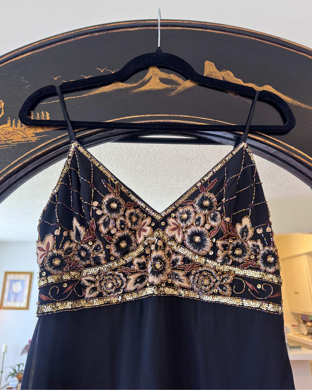 Sue Wong Embellished Silk Dress (Eat Pray Love Collection) - Size 6