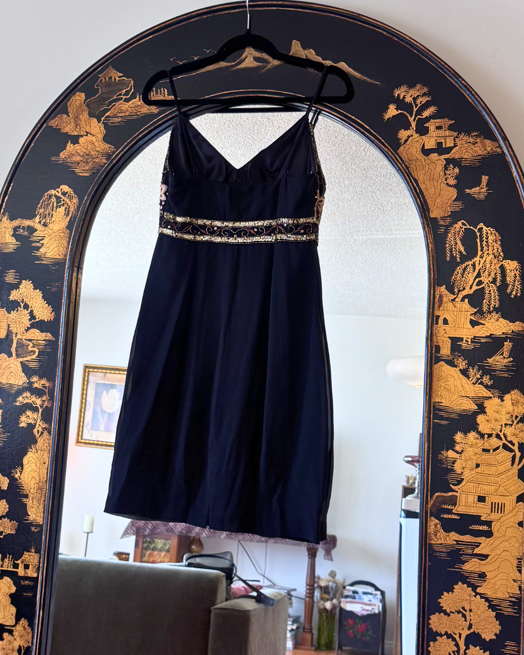Sue Wong Embellished Silk Dress (Eat Pray Love Collection) - Size 6