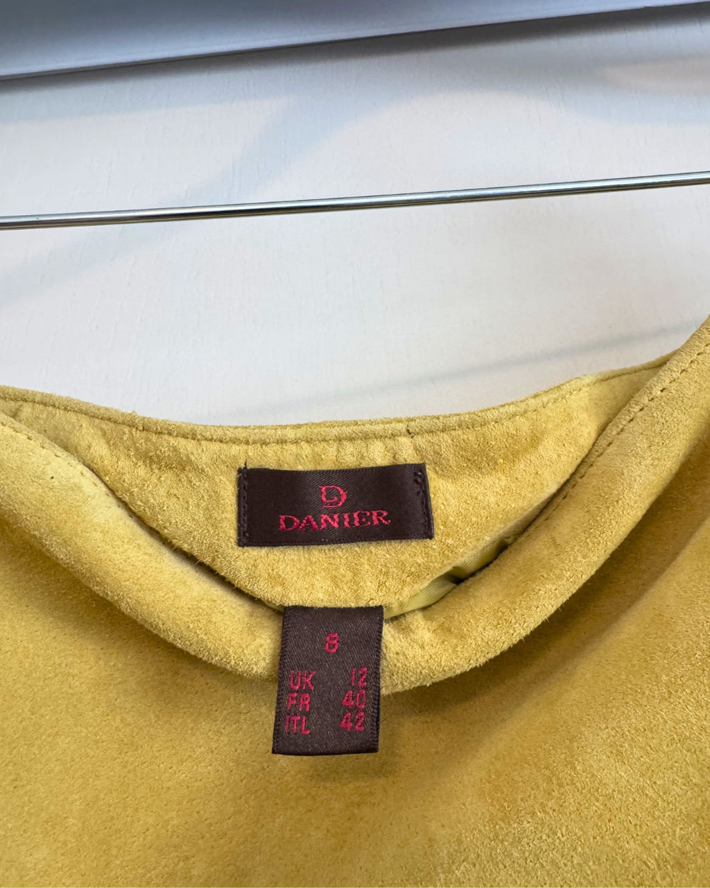 Vintage Danier Mustard Suede Skirt