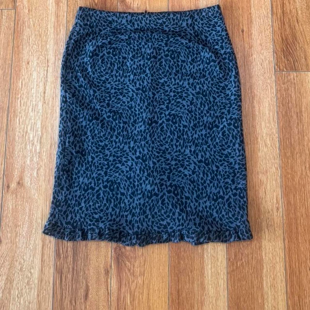 Leopard Print Suit Skirt Set - Size XS Petite