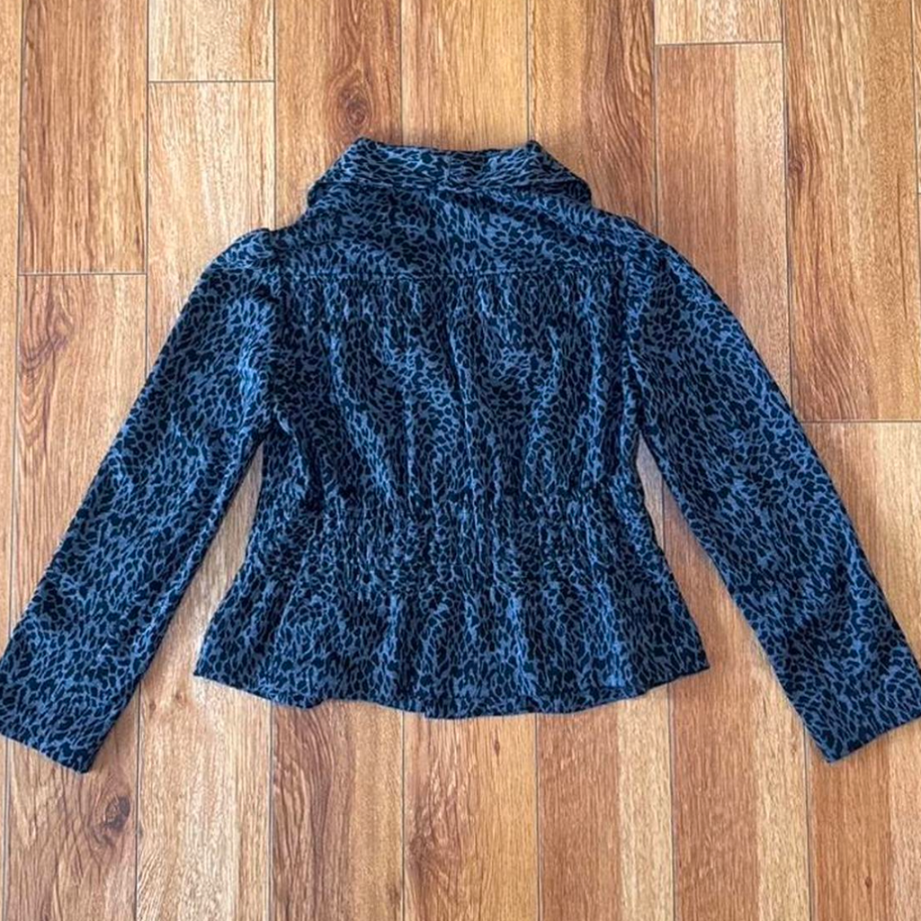 Leopard Print Suit Skirt Set - Size XS Petite