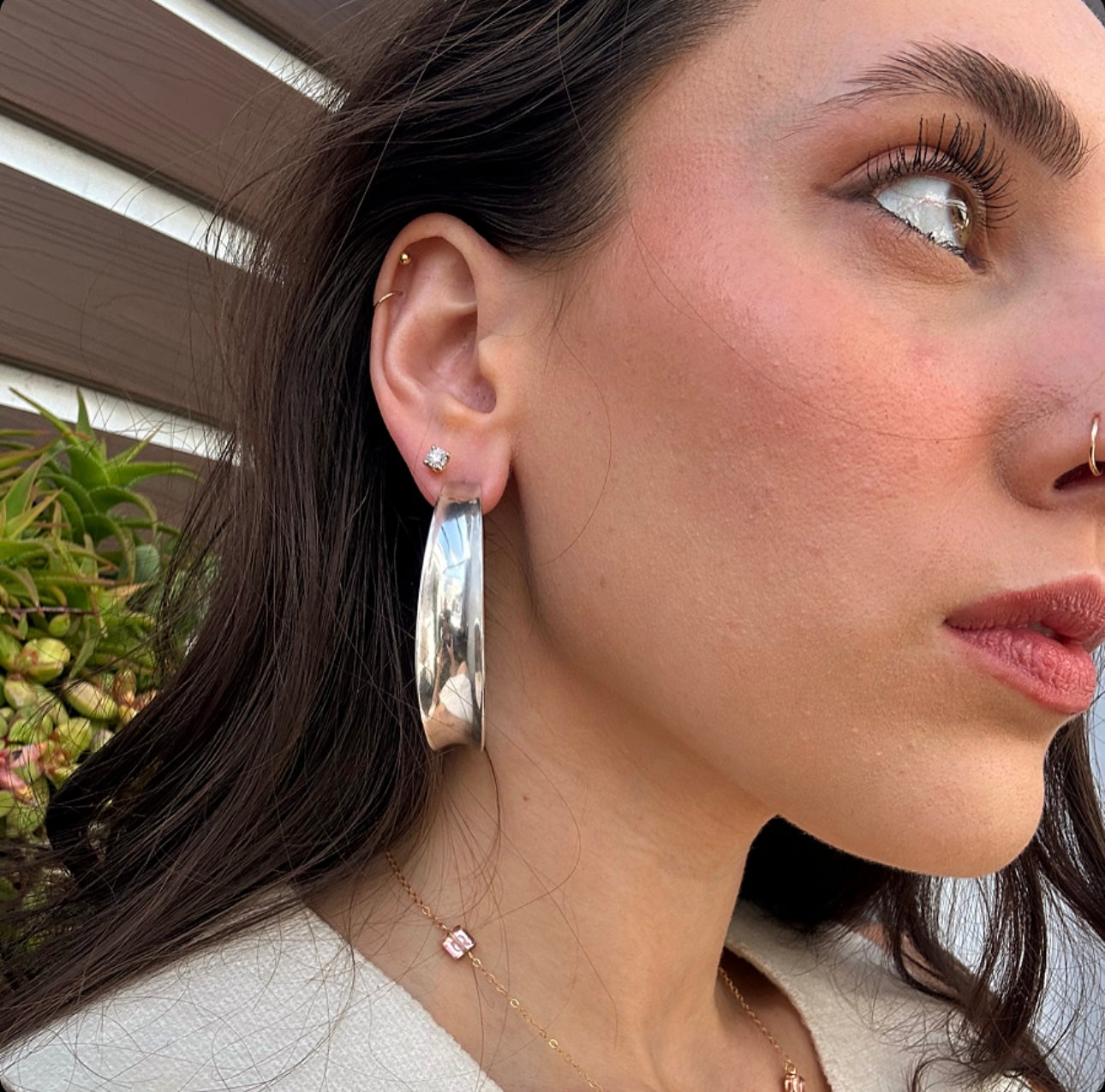 Taxco 925 Sterling Silver Hoop Earrings